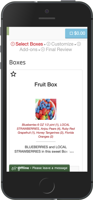 Old Produce Box App